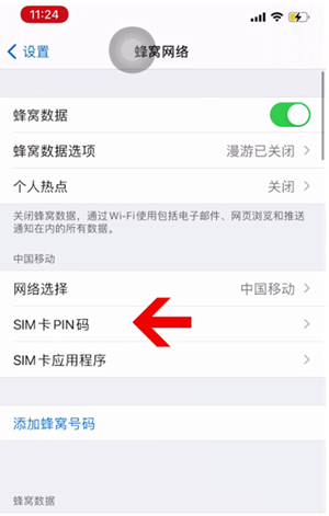 马鞍山苹果14维修网分享如何给iPhone14的SIM卡设置密码 