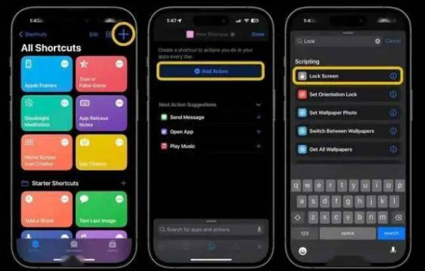 马鞍山苹果14锁屏维修店分享iPhone14升级iOS16.4后如何创建锁屏快捷方式 