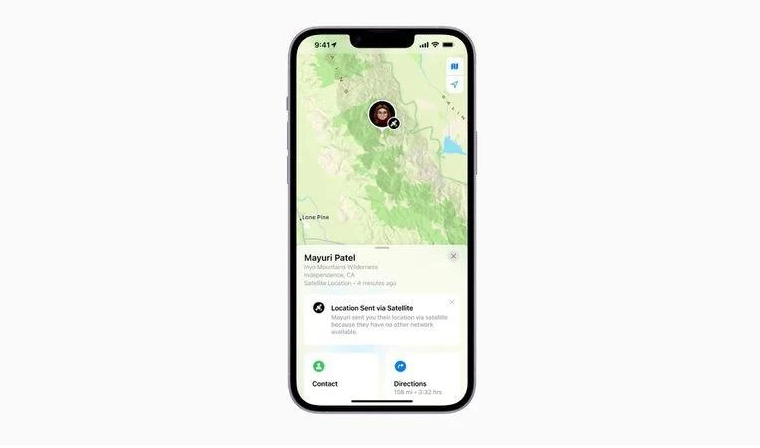 马鞍山苹果14维修分享iPhone14系列中 FindMy功能通过卫星分享位置方法教程 